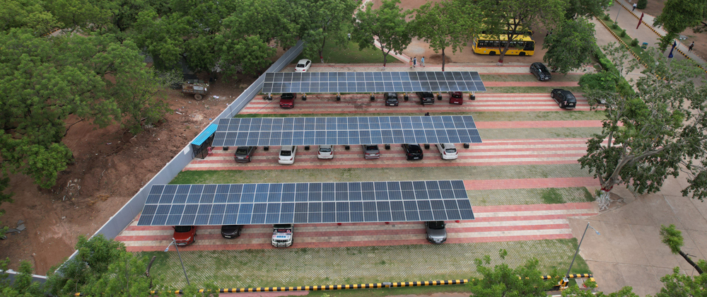Solar parking facility